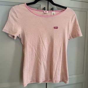 Levi’s pink stripped t-shirt